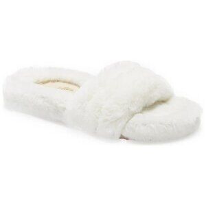 Seychelles Faux Fur Flat Slide Shoe Womens Size 9